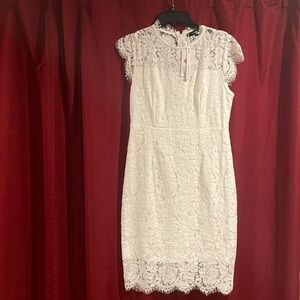 MEROKEETY white lace dress - perfect for bridal